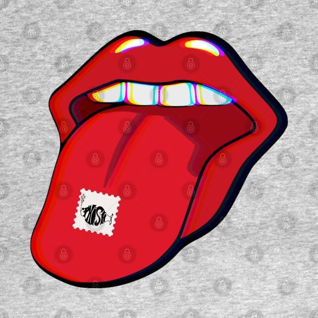 Phish Acid Tab Trippy Tongue by GypsyBluegrassDesigns